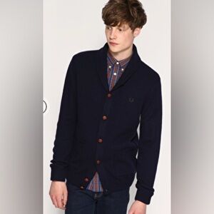 Fred Perry Lambswool Cardigan